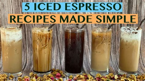 5 EASY ICED COFFEE RECIPES: USING ESPRESSO MACHINE - RECIPES FOR 16OZ - Beve Coffee