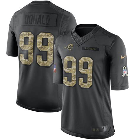 Aaron Donald Los Angeles Rams Nike Salute to Service Limited Jersey ...