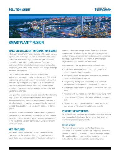 SmartPlant Isometrics Product Sheet - Intergraph - PDF Catalogs | Documentation | Brochures