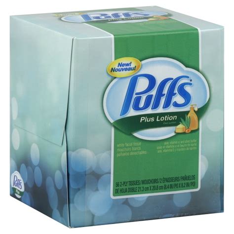 Puffs Plus Lotion Facial Tissue 2-Ply White