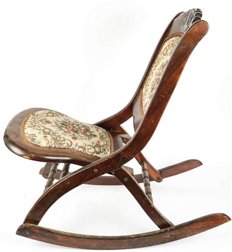 Antique Victorian Folding Rocking Chair | EBTH