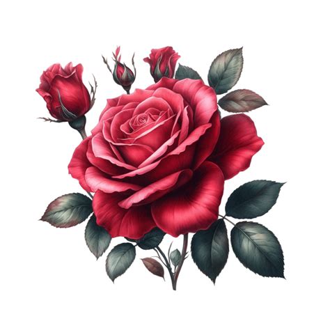 AI generated Red rose designed background 34915560 PNG