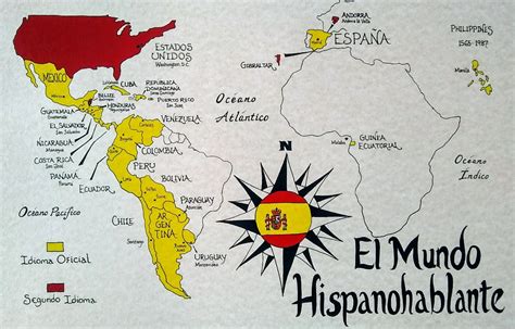 Spanish Speaking Countries Map