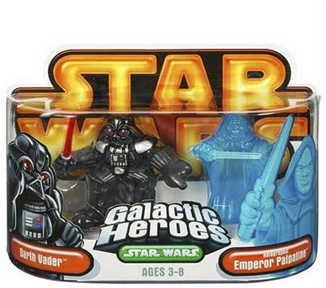 Buy Star Wars Galactic Heroes Darth Vader and Holographic Emperor ...