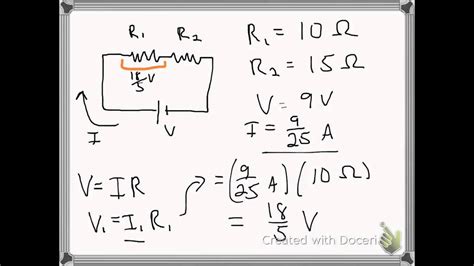 Voltage Drops in a Series Circuit - YouTube