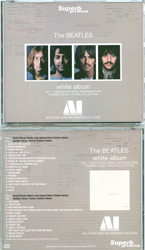 The Beatles - White Album Audio Companion Multitrack Remix And Remaster Vol. 1 ( 4 CD SET ...