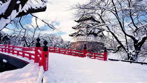 Hirosaki Castle at winter - backiee