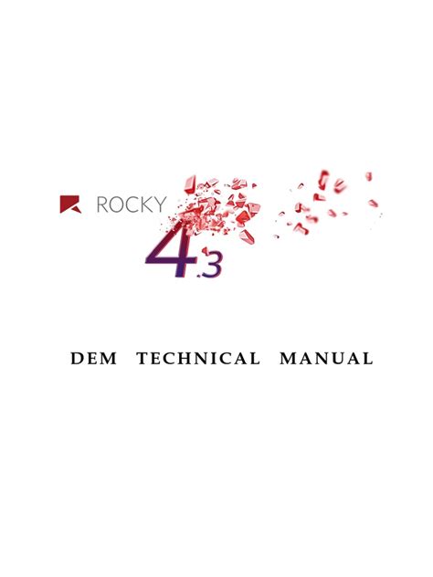 DEM Technical Manual PDF | PDF | Adhesion | Force