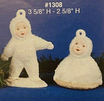 VINTAGE ALBERTA'S CERAMIC MOLD #1308 SNOW BABIES ORNAMENTS | eBay