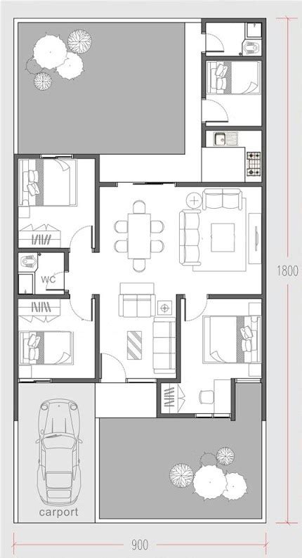 Three Bedroom Modern Minimalist House Plan - Pinoy House Plans