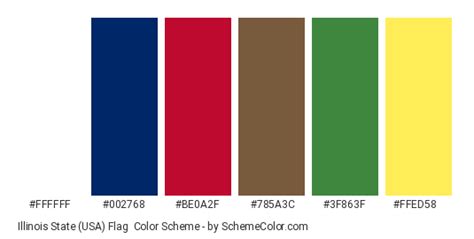 Illinois State (USA) Flag Color Scheme » Blue » SchemeColor.com