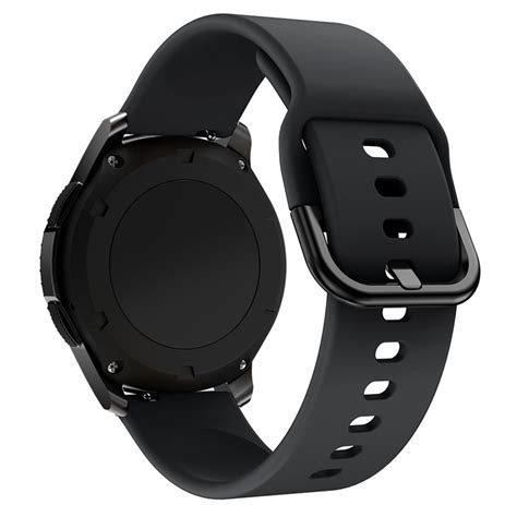 Silicone Watch Strap Band for Samsung Galaxy Watch 46mm – Black