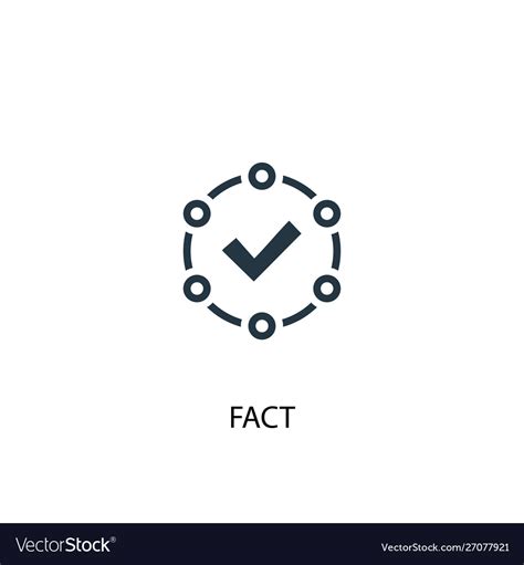 Fact icon simple element fact Royalty Free Vector Image