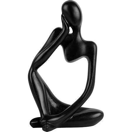 Amazon.com: Trycooling Thinker Statue Resin Abstract Sculpture Thinker Man Statue Collectible ...