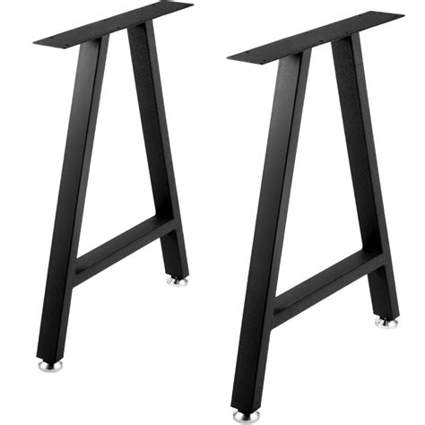 VEVOR Metal Table Legs 28 x 17.7 inch A-Shaped Desk Legs Set of 2 Heavy Duty Bench Legs Rustic ...