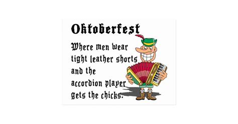 Very Funny Oktoberfest Postcard | Zazzle