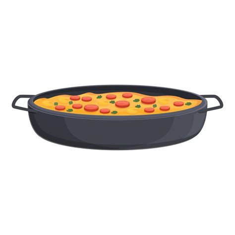 Spanish paella icon cartoon vector. Spain food 14309380 Vector Art at ...