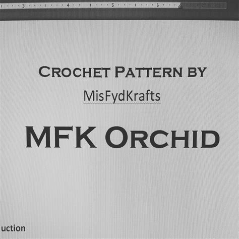 MisFydKrafts: My crochet pattern writing journey begins! MFK orchid