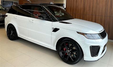 White & Black 2021 Range Rover SVR, Gorgeous SUV