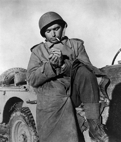 War photographer on duty. Robert Capa on the Tunisian Front. 📷 ...