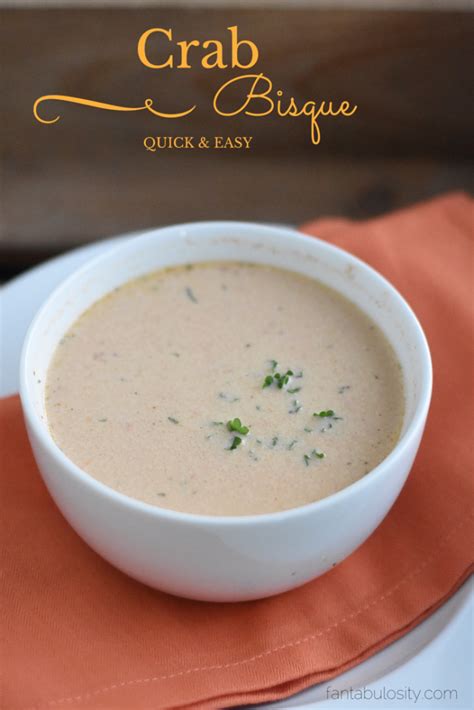 Easy Crab Bisque! Holy Moly this is good! http://fantabulosity.com | Bisque soup recipes, Crab ...