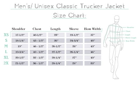 Blazer Measurement Chart