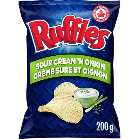 200g Ruffles sour cream'n onion potato chips - Mart31