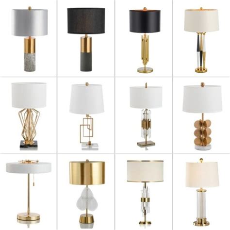 Gold table lamp | Table lamps living room, Lamps living room, Desk ...