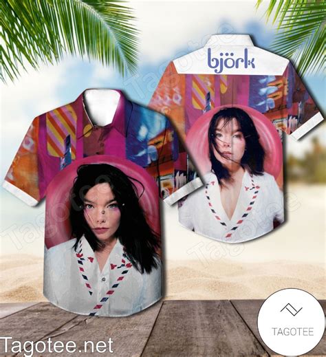 Björk Post Album Cover Hawaiian Shirt - Tagotee