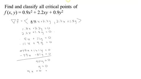 You must consider the Hessian matrix - YouTube