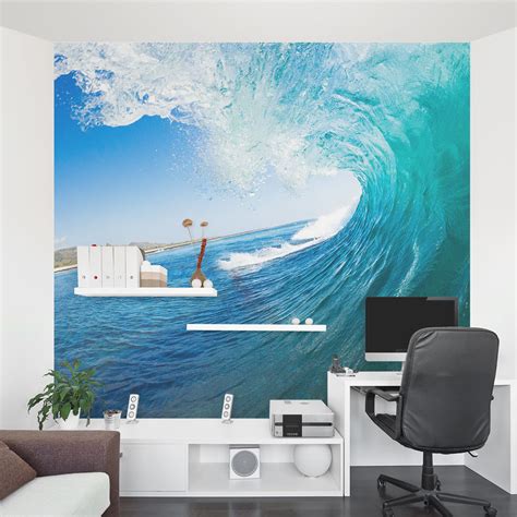 Ocean Wave Wall Mural | Ocean Wallpaper Mural | Wallums