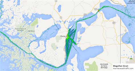 MAGELLAN STRAIT SHIP TRAFFIC TRACKER | Marine Vessel Traffic