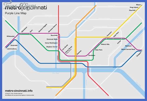 Cincinnati Subway Map - ToursMaps.com