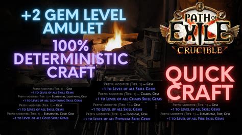 PoE 3.21-3.25: How to Craft A +2 Gem Level Amulet - YouTube