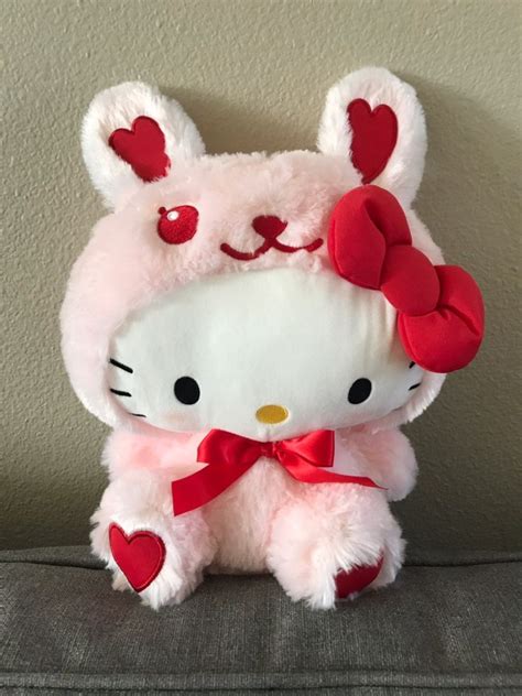 Pink Bunny Hello Kitty Plush on Mercari | Hello kitty plush, Pink hello ...