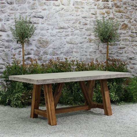 Bordeaux Concrete Top Table - Outdoor Furniture | Terra Patio | Diy outdoor furniture, Outdoor ...