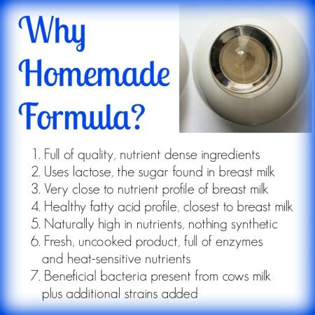 Homemade Baby Formula Recipe