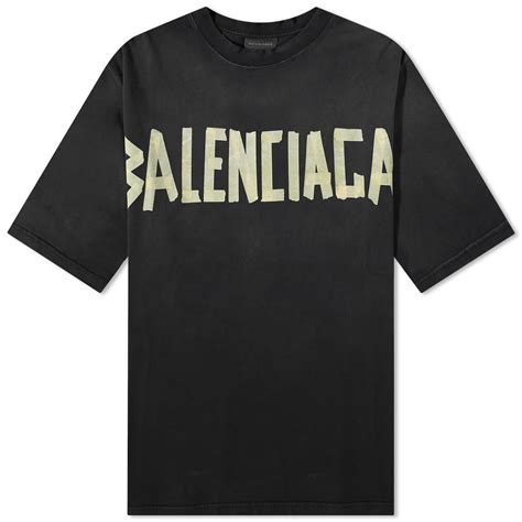 Balenciaga Tape Type T-Shirt Washed Black | END. (AR)