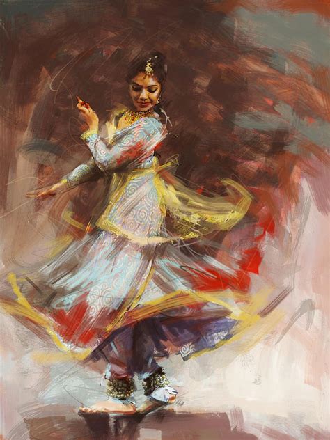 Classical Dance Art 8 Painting by Maryam Mughal - Fine Art America