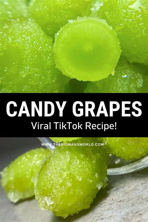 3-Ingredient Candy Grapes - The Big Man's World ® | Recipe | Green ...