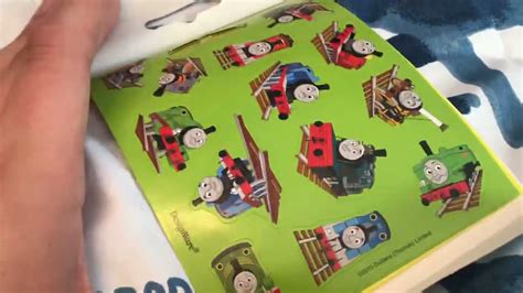 I got a Thomas sticker book - YouTube