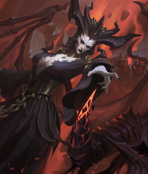 ArtStation - Diablo 4,lilith , XD XU | Dark fantasy art, Female demons, Fantasy character design