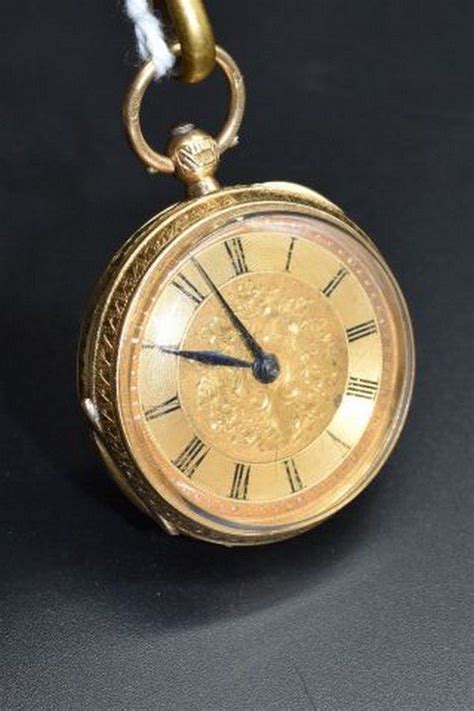 18ct Gold Ladies Fob Watch with Key - Watches - Pocket & Fob - Horology (Clocks & watches)