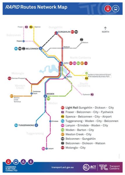 Canberra Light Rail Map