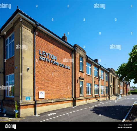 Brick exterior of Leyton Sixth Form College Redevelopment, UK Stock ...