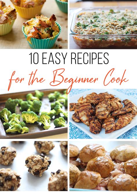 10 Easy Recipes for the Beginner Cook - Thriving Home