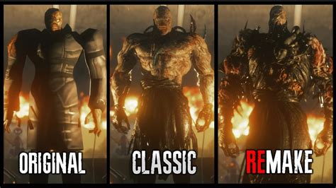 Different Types of Nemesis [Original/Classic/Remake] Gameplay Comparison - Resident Evil 3 ...