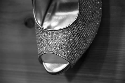 Woman's Silver Rhinestone Shoe Free Stock Photo - Public Domain Pictures