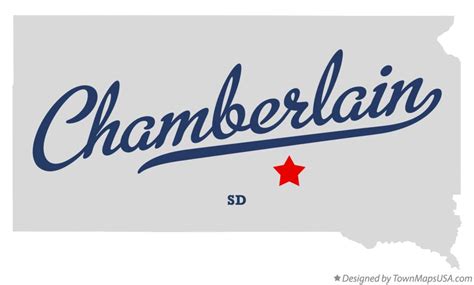 Map of Chamberlain, SD, South Dakota