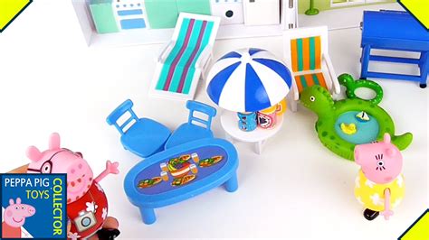 Play with Peppa Pig Toys! Peppa and Family Spend Time at Holiday House ...